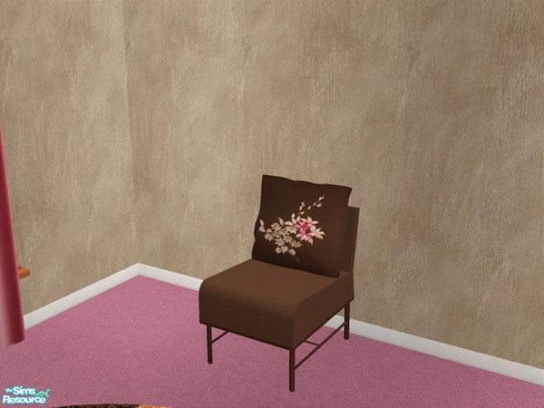 Sims 2 — Ricca Cocoa - Chair by detimgi — A recolor of the Ricca Living set using browns,creams and pinks.There is also a
