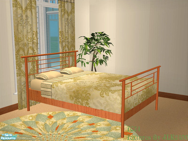 Sims 2 — TC74-Chathem Bedroom - Bedframe by detimgi — Recolor of the Chathem bedroom using textures provided by JLK2400