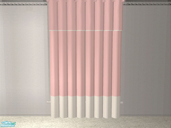 Sims 2 — Spell Living Pink - Curtain by detimgi — A pink and white recolor of the Spell living room.Recolor of the Tween