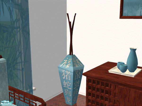 Sims 2 — Melu Living Room - Tall Vase by detimgi — New living room mesh set to match the Melu dining room