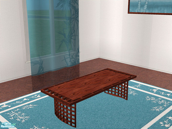 Sims 2 — Melu Living Room - Coffee Table by detimgi — New living room mesh set to match the Melu dining room