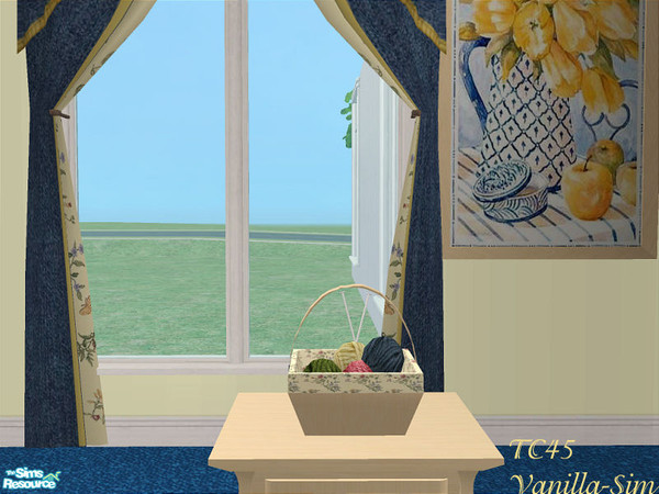 Sims 2 — TC45 Country Parlor - Knitting Basket by detimgi — A country sitting room using the Bette Lounge sofa,chair and