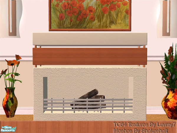 Sims 2 — TC64 Lucia Living Room - Fireplace by detimgi — Recolor of the Lucia Living Room by Shakeshaft using textures