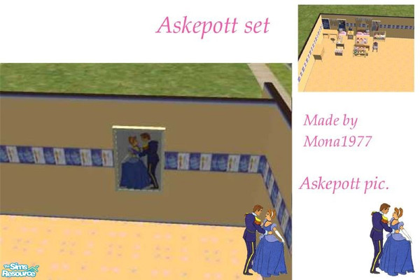 Sims 2 — Askepott pic 3 by mona1977 — Askepott set. Askepott = Cindarella. ;-)