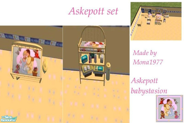 Sims 2 — Askepott Baby stasion by mona1977 — Askepott set. Askepott = Cindarella. ;-)