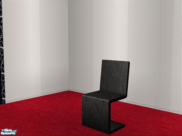 Sims 2 — Halle In Black - Deskchair by detimgi — Black stained wood recolor of the Halle bedroom set.Recolor of the 2x3