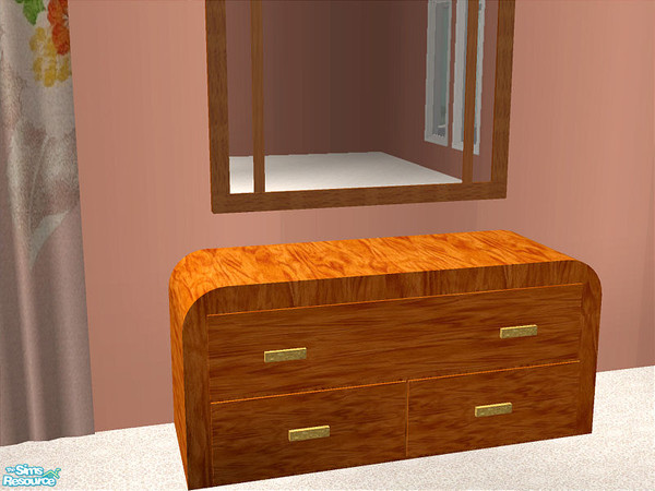 Sims 2 — Halle Bedroom - Dresser by detimgi — Non-animated dresser for the Halle bedroom set