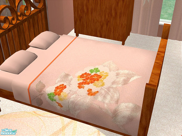 Sims 2 — Halle Bedroom - Bedding by detimgi — Bright bedding for your sims