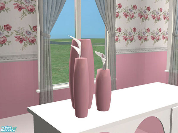 Sims 2 — Rose Dining Room -Vase by detimgi — Recolor of the mussee public "collection sculpture" from the base