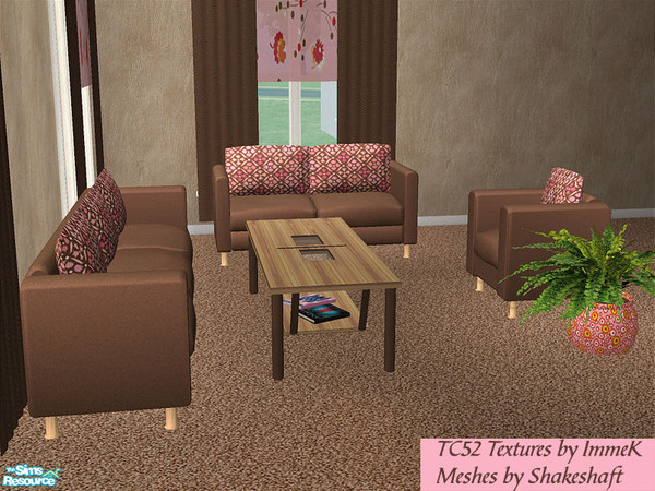 Sims 2 — TC52 Living Room by detimgi — Recolor of the Isabel Naturals meshes by Shakeshaft using the TC52 textures by
