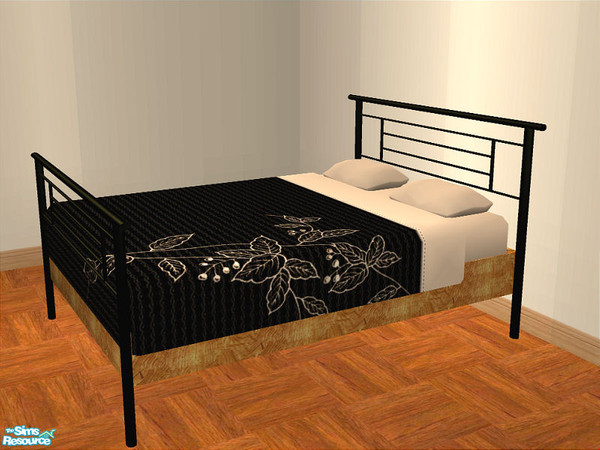 Sims 2 — Chathem Bedroom 2 - Bed Frame by detimgi — Recolor of the bed frame in darker tones