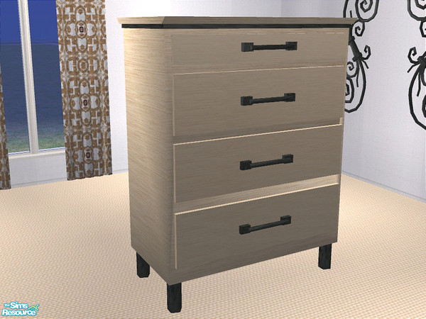 Sims 2 — Gionnese Bedroom -Dresser by detimgi — Animated dresser.Made of wood and iron