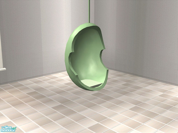 Sims 2 — Silly Egg Chair - Green by detimgi — Hanging green egg chair