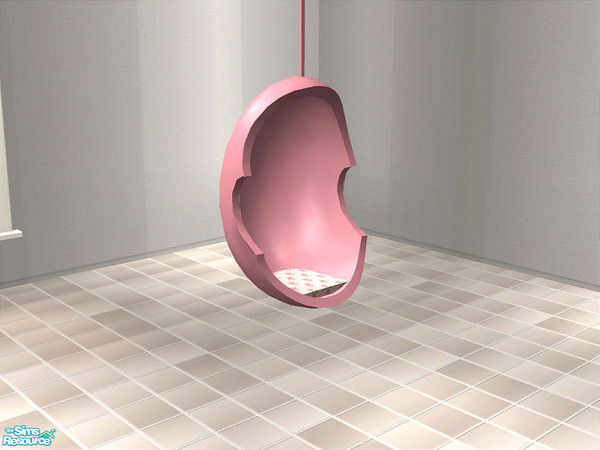 Sims 2 — Silly Egg Chair - Pink by detimgi — Hanging pink egg chair