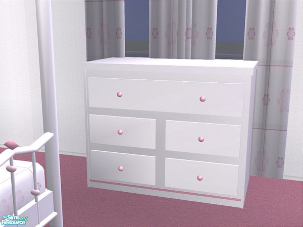 Sims 2 — Lil Princess Bedroom - Dresser by detimgi — Animated dresser 