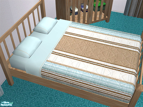 Sims 2 — Shrellise Bedroom - bedding by detimgi — Bedding in muted tones for a soothing feel