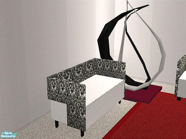 Sims 2 — Clic Livingroom - Loveseat by detimgi — Modern furniture design for your sims