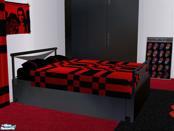 Sims 2 — Male Teen Bedroom - Bedframe by detimgi — recolor of bedframe from bedroom 1 by solanderCGN