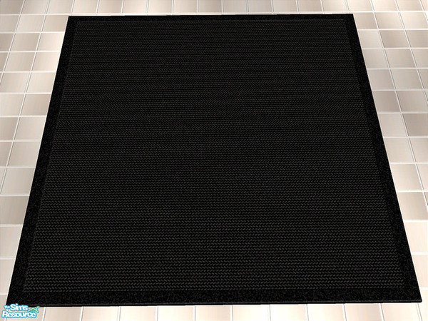 Sims 2 — Sisal Collection 1 - Black by detimgi — black sisal rug based on 3x3 rug mesh by windkeeper
