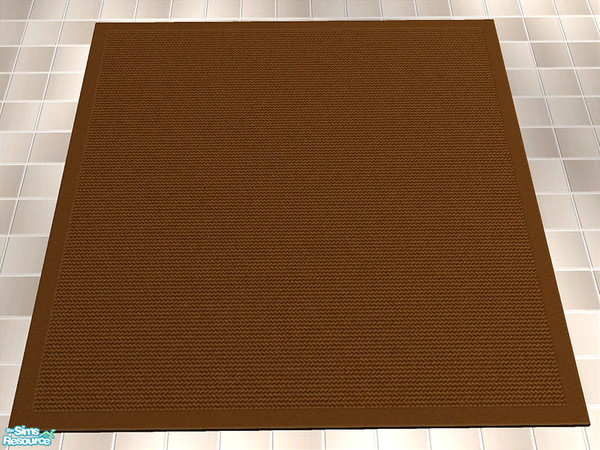 Sims 2 — Sisal Collection 1 - Brown by detimgi — brown sisal rug based on 3x3 rug mesh by windkeeper