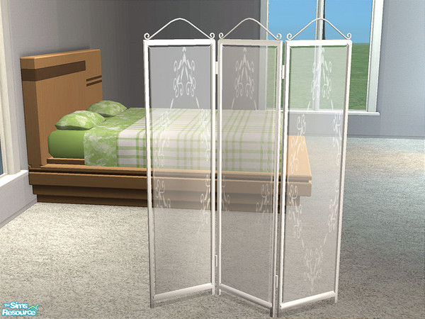 Sims 2 — Decorative Screen 2 - White by detimgi — recolors of the romanza bedroom set screen by betterbesim