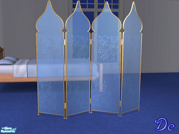 Sims 2 — Decorative Screens - Blue by detimgi — Recolor of the exotic (non)screen from the base game.