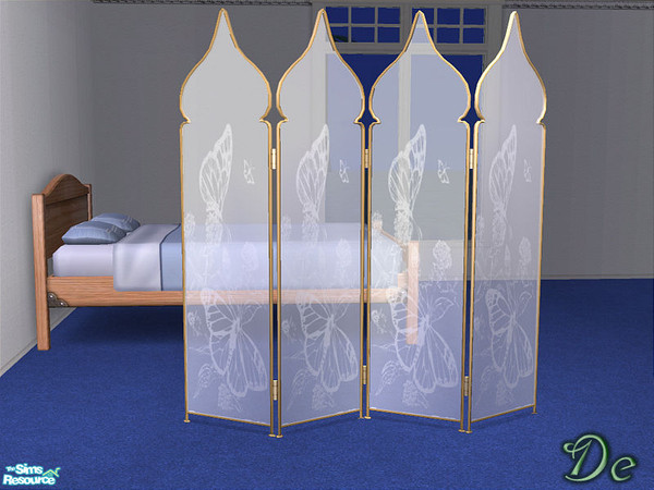 Sims 2 — Decorative Screens - White by detimgi — Recolor of the exotic (non)screen from the base game.
