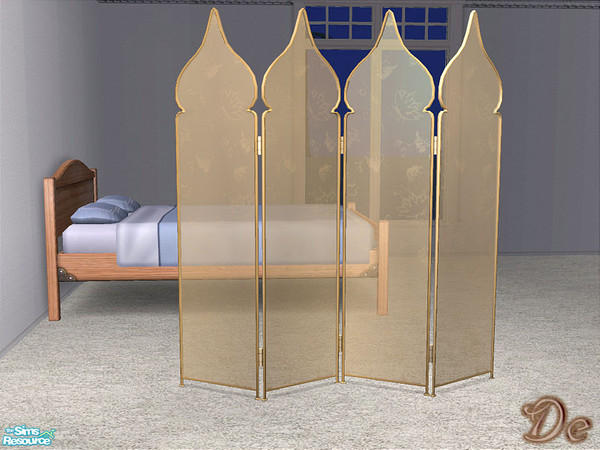 Sims 2 — Decorative Screens - Gold by detimgi — Recolor of the exotic (non)screen from the base game.