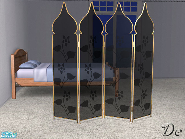 Sims 2 — Decorative Screens - Black by detimgi — Recolor of the exotic (non)screen from the base game.