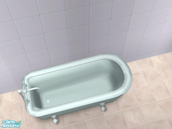 Sims 2 — My Colonial Tubs - Seafoam by detimgi — Seafoam recolor of the Maxis colonial tub and rim