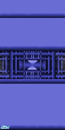 Sims 2 — Electric Blue wall by The_Unicorn — -