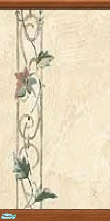 Sims 2 — "Romance" Wall 19 - Medium Wood by jembaby04 — The first of 4 wall sets for your romantic sims. Use