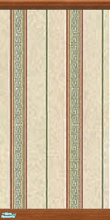 Sims 2 — "Romance" Wall 16 - Medium Wood by jembaby04 — The first of 4 wall sets for your romantic sims. Use