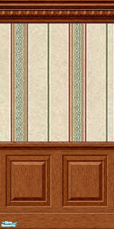 Sims 2 — "Romance" Wall 13 - Medium Wood by jembaby04 — The first of 4 wall sets for your romantic sims. Use