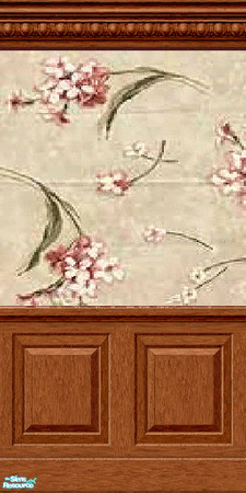 Sims 2 — "Romance" Wall 4 - Medium Wood by jembaby04 — The first of 4 wall sets for your romantic sims. Use