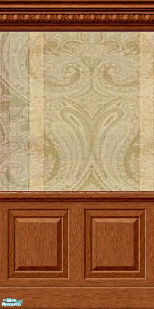 Sims 2 — "Romance" Wall 3 - Medium Wood by jembaby04 — The first of 4 wall sets for your romantic sims. Use
