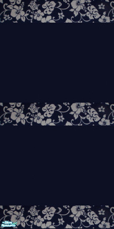 Sims 2 — Dark Flower Wall by Fooser — This wall will add elegance to any room. Warning: Keep out of the reach of