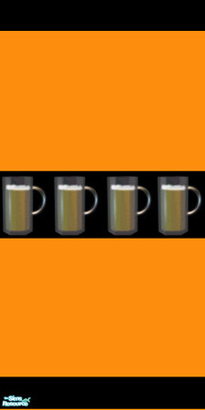 Sims 2 — Orange Juice Wall by Fooser — If any sims run into the wall mistaking it for a mug of free juice, we shall take