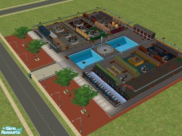 Sims 2 — Sim City Supercenter by darksoul1978 — A one stop shop for all downtown needs. 9 stores, arcade, childrens play
