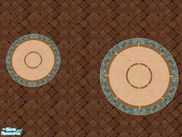 Sims 2 — Maxis Match: Small Rug 4 by c_literati — A recolor of the smallest size of the Recalling Rug to the Inlaid