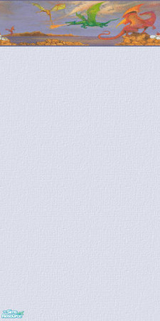 Sims 2 — Dragons! Offwhite by Ashensoul71 — Here there be Dragons! And the can be in your Sim rooms, too!