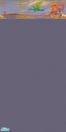 Sims 2 — Dragons! Blue by Ashensoul71 — Here there be Dragons! And the can be in your Sim home as well!