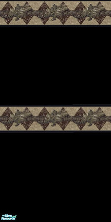Sims 2 — formal mystic by skinflin — a black wall with a marble leave border