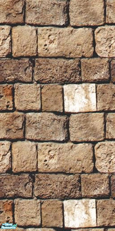 Sims 2 — Neutral Brown Stone by hjdjhgf — A brown stone with some other shades of cream and brown in. found under