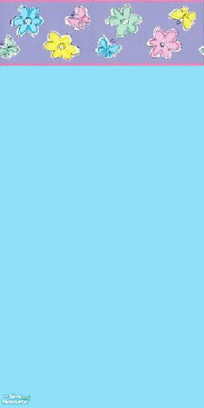 Sims 2 — FloweryButterflySet - Aqua by wb_rumor — TSRAA--PS