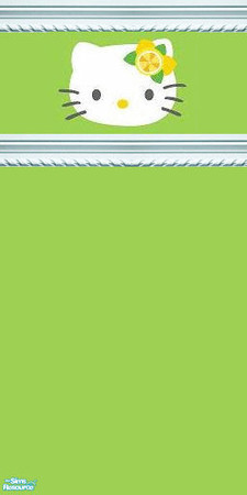 Sims 2 — HelloKittyBorders - Green by wb_rumor — TSRAA--PS