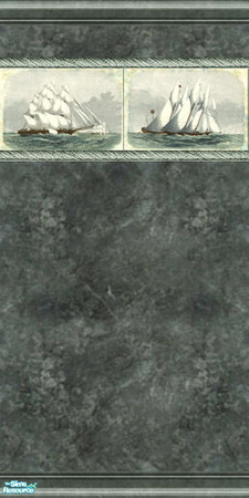 Sims 2 — Ship Tile On Marble by Halfcreek — created by Halfcreek