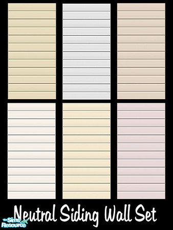 Sims 2 — Neutral Siding Wall Set by shadow66 — This is a set of six seamless walls in neutral shades (Coffee, Grey, Tan,