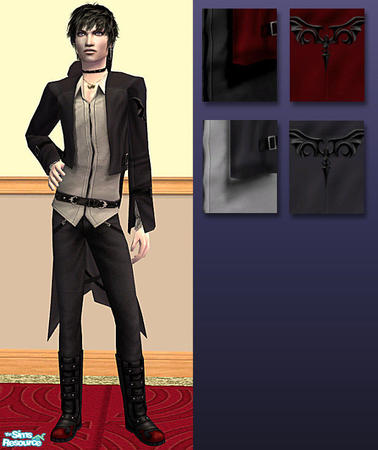 The Sims Resource - Male Vampire Outfit - Set