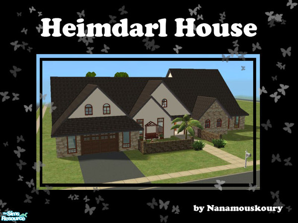 Sims 2 — Heimdarl House by Nanamouskoury — Perfect for a family with teens, this house offers great bedrooms where those